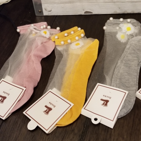 3/$25♥️ Fashion Women Transparent Elastic Ankle socks Mesh Sheer Summer Hossiery - Picture 10 of 10